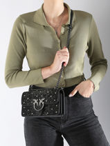 Sac Bandoulire Love Bag Icon Pinko Multicolore love bag icon A20F-vue-porte