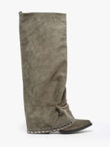 Boots In Leather N6 Green women AN31