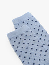 Chaussettes Pieces Bleu socks women 17094859-vue-porte