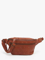 Sac Banane Cuir Pieces Marron naja stud 17153262