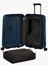 Hardside Cabin Luggage Samsonite Blue essens 146909-vue-porte
