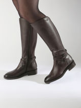 Boots In Leather Tamaris Brown women 43-vue-porte