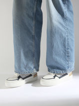 Sneakers En Cuir Tommy hilfiger Blanc women 8381YBL-vue-porte