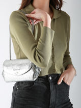 Sac Bandoulire Gustave L Miroir Paul marius Argent miroir GUSTLMIR-vue-porte