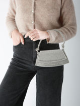 Sac De Soire Miniprix Argent strass ZY92007-vue-porte