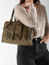 Shoulder Bag Winter Old Miniprix Green winter old 19351-vue-porte