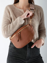 Sac Banane Miniprix Marron sangle Z83051-vue-porte