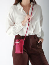 Longchamp Le roseau Ipod case / cd holder Violet-vue-porte