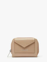 Portefeuille Maya Cuir Lancaster Beige maya 3