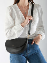 Sac Bandouli�re Tradition Cuir Etrier Noir tradition ETRA065M-vue-porte