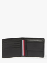 Portefeuille Cuir Tommy hilfiger Noir th premium AM13032-vue-porte