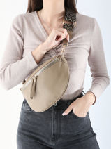 Belt Bag Miniprix Beige sangle Z83051-vue-porte