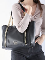 Shoulder Bag Big Ben Nappa By byblos Black big ben nappa BS62A01-vue-porte