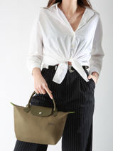 Longchamp Le pliage green Handbag Green-vue-porte