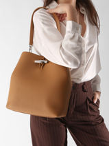 Longchamp Le roseau Hobo bag Brown-vue-porte