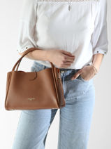 Sac � Main Ida Double Cuir Lancaster Beige ida double 84-vue-porte