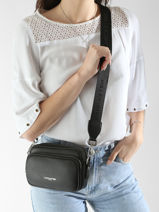 Sac Bandoulire Milano Ana Cuir Lancaster Noir milano ana 61-vue-porte