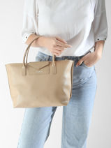 Shopping Bag Maya Lancaster Beige maya 18-vue-porte