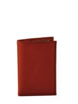 Card Holder Leather Katana Orange basile 853038