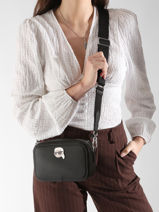 Shoulder Bag K Ikon Karl lagerfeld Black k ikon A1W30494-vue-porte