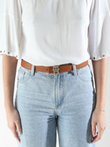 Ceinture Tommy hilfiger Marron belt AW16840-vue-porte