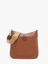 Sac Bandouli�re Cameryn Cuir Lauren ralph lauren Marron cameryn 31970152