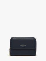 Compact Zip Wallet Classic Miniprix Blue grained H6012