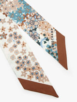Longchamp Soie gots Foulard Multicolore-vue-porte