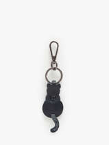 Leather Kitty Keychain Milano Blue caviar CA24125