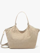 Shoulder Bag Velvet Caviar Leather Milano Beige velvet caviar VC241110
