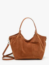 Shoulder Bag Velvet Caviar Leather Milano Brown velvet caviar VC241111