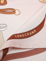 Longchamp Soie gots Scarf Green-vue-porte