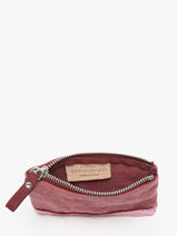 Porte-monnaie Le Cabas Lin Vanessa bruno Rose cabas lin 31V42017-vue-porte
