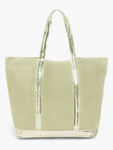 Le Cabas L Zipp� Paillettes Vanessa bruno Vert cabas 1V40409