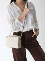 Sac Bandoulire Jet Set Michael kors Blanc jet set F1GJ6C7B-vue-porte