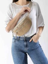 Belt Bag Milano Beige velvet caviar VC24111-vue-porte