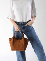 Sac Port� �paule Velvet Caviar Cuir Milano Marron velvet caviar VC241111-vue-porte