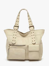 Sac  Main Cargo Cuir Basilic pepper Beige cargo BCAR07