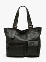 Sac  Main Cargo Cuir Basilic pepper Noir cargo BCAR07