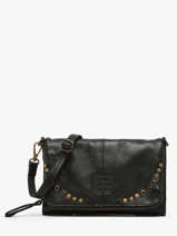 Shoulder Bag Glam Eyelet Leather Basilic pepper Black glam eyelet BGLE43