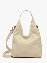Sac Bandouli�re Cow Cuir Basilic pepper Beige cow BCOW2S
