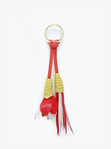 Longchamp Porte-cls grigri fleurs Key rings Red