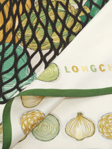 Longchamp Soie gots Scarves Green-vue-porte