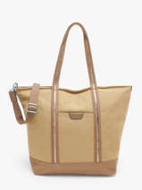 Sac Port� �paule A4 Kaya Toile Hexagona Beige kaya 5920056