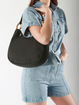 Sac Port� �paule Crocus Woomen Noir crocus WCRO28-vue-porte