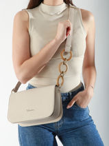 Shoulder Bag Heliconia Woomen Beige heliconia WHEL03-vue-porte