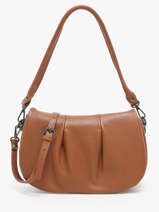 Sac Bandouli�re Caviar Cuir Milano Marron caviar CA24116