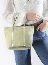 Small Le Cabas Tote Bag Sequins Vanessa bruno Green cabas 1V40435-vue-porte