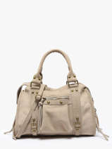 Shoulder Bag Velvet Leather Milano Beige velvet VE24094