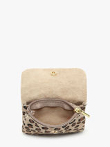 Coin Purse Velvet Leopardo Leather Milano Brown velvet leopardo VL23092-vue-porte
